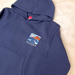 Hoodie Estampado "Nazaré Novo" Criança Frente e Costas Hoodie Estampado "Nazaré Novo" Criança Frente e Costas