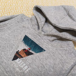 Hoodie Estampado "Farol" Criança