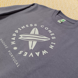Sweat Estampada "Happiness Comes In Waves" Grande