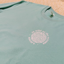 Sweat Estampada "As Wild As The Oceans" Pequeno