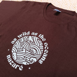 T-shirt Estampada "As Wild As The Oceans"